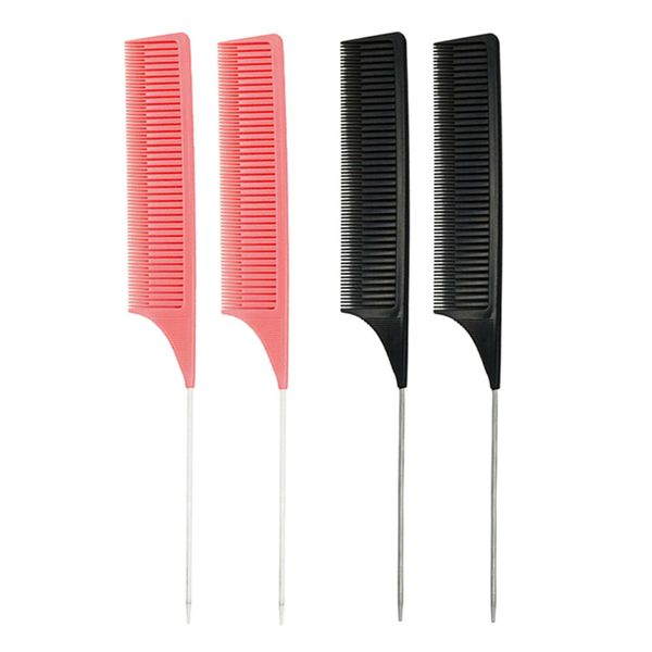4pcs professional weaving highlighting foiling hair comb hair styling comb, Silver
4pcs professional weaving highlighting foiling hair comb hair styling comb, Silver