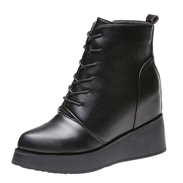 sagace women's boots thick bottomed increasing booties single shoes woman high heel pointed boot women lace-up footwear, Black
sagace women's boots thick bottomed increasing booties single shoes woman high heel pointed boot women lace-up footwear, Black