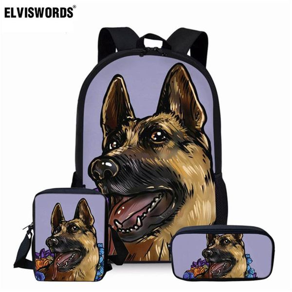 elviswords german shepherd school backpack set for boys kids travel orthopedics bag teenager bookbag children beach shoulder bag
elviswords german shepherd school backpack set for boys kids travel orthopedics bag teenager bookbag children beach shoulder bag