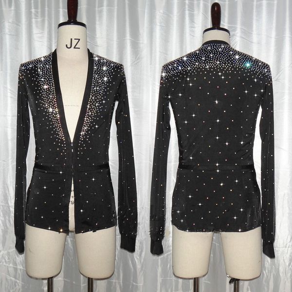 shiny rhinestone men latin dance shirts black v-neck dance shirt ballroom latin dancing clothes male competition wear, Black;red
shiny rhinestone men latin dance shirts black v-neck dance shirt ballroom latin dancing clothes male competition wear, Black;red