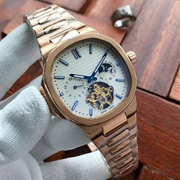 nautilus big flywheel automatic mechanical movement 24-hour moon phase display 316 stainless steel case strap luxury mens watch with box, Slivery;brown
nautilus big flywheel automatic mechanical movement 24-hour moon phase display 316 stainless steel case strap luxury mens watch with box, Slivery;brown