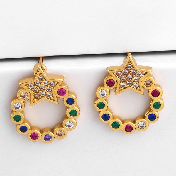 trendy new stud earring for women fashion geometric five-pointed star earrings with diamonds ear decoration profession wholesale, Golden;silver
trendy new stud earring for women fashion geometric five-pointed star earrings with diamonds ear decoration profession wholesale, Golden;silver