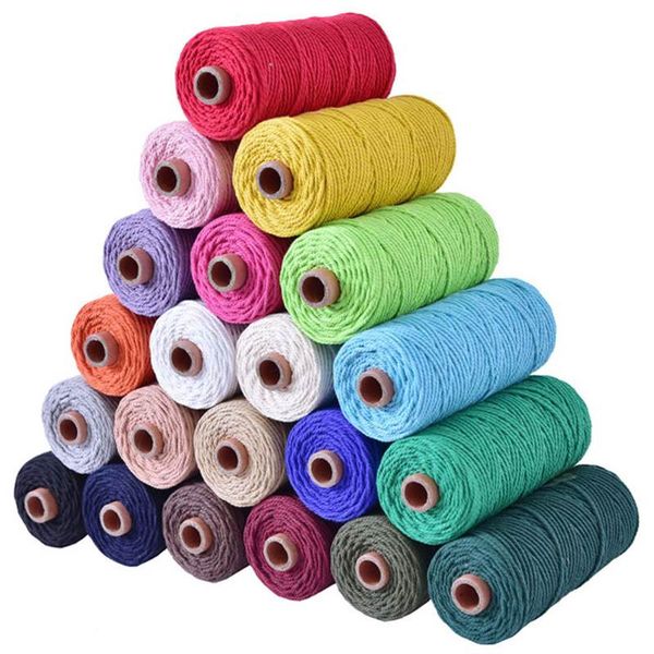 100meters/roll diy cotton cord colorful cord rope twisted craft macrame string diy home textile wedding decorative supply, Black;white
100meters/roll diy cotton cord colorful cord rope twisted craft macrame string diy home textile wedding decorative supply, Black;white