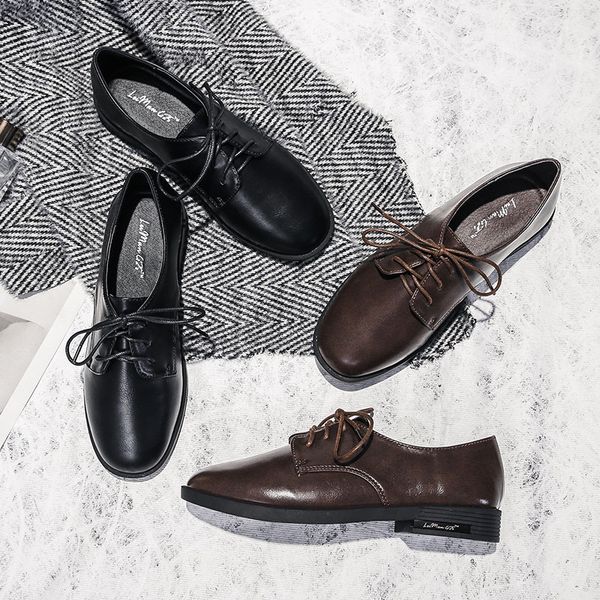 shoes woman 2019 all-match oxfords women's british style casual female sneakers flats autumn square toe new cross leather, Black
shoes woman 2019 all-match oxfords women's british style casual female sneakers flats autumn square toe new cross leather, Black