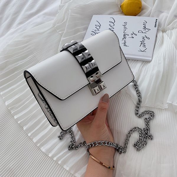 female rivet small square bag 2019 fashion new quality pu leather women's designer handbag cover chain shoulder messenger bags
female rivet small square bag 2019 fashion new quality pu leather women's designer handbag cover chain shoulder messenger bags