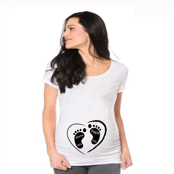 women maternity short sleeve cartoon print t-shirt pregnancy funny clothes for pregnant maternity t-shirt, White
women maternity short sleeve cartoon print t-shirt pregnancy funny clothes for pregnant maternity t-shirt, White