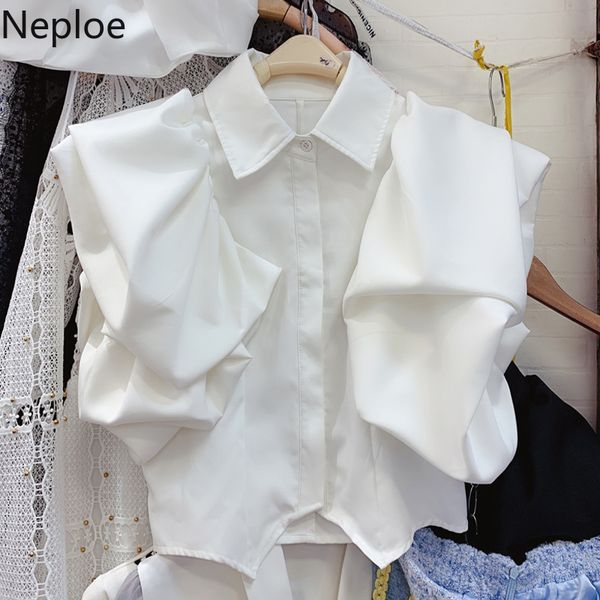 women's blouses & shirts neploe short puff sleeve women chiffon shirt 2021 summer korean blusas single breasted turn down collar blouse, White
women's blouses & shirts neploe short puff sleeve women chiffon shirt 2021 summer korean blusas single breasted turn down collar blouse, White