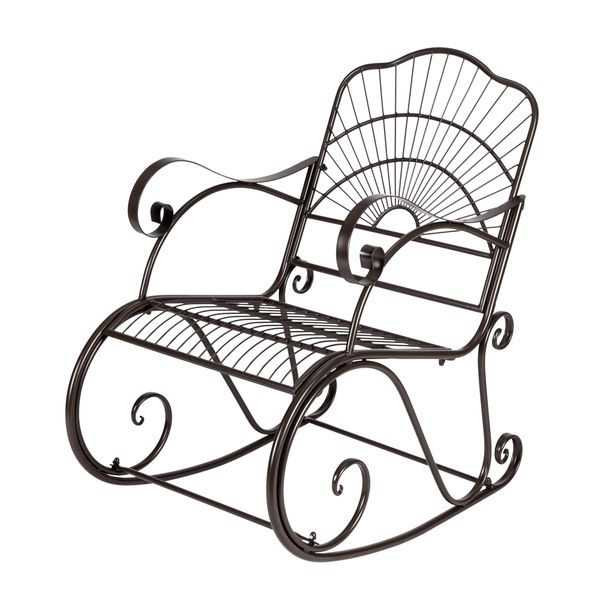 single iron art rocking chair paint sun shape outdoor garden backyard home seat black item
single iron art rocking chair paint sun shape outdoor garden backyard home seat black item