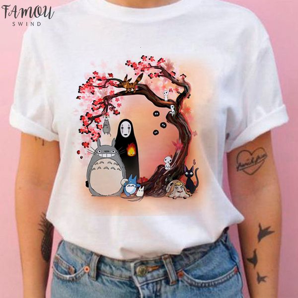 hayao harajuku t shirt women ghibli totoro miyazaki ullzang graphic t shirt funny cartoon tshirt 90s anime tee female, White 
hayao harajuku t shirt women ghibli totoro miyazaki ullzang graphic t shirt funny cartoon tshirt 90s anime tee female, White