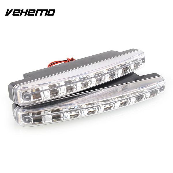 2x car vehicle daytime running light 8 led drl head light white dc 12v 
2x car vehicle daytime running light 8 led drl head light white dc 12v