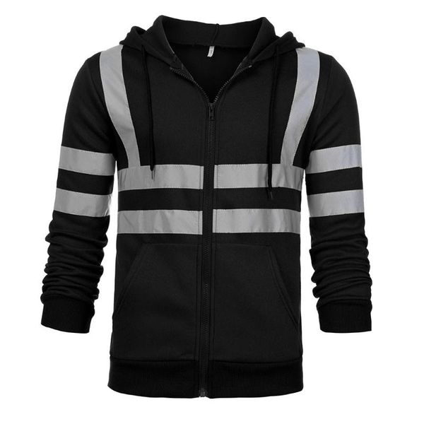 men's hoodies & sweatshirts mens winter hoody streetwear long sleeve sweatshirt reflective casual road work high visibility plus size, Black
men's hoodies & sweatshirts mens winter hoody streetwear long sleeve sweatshirt reflective casual road work high visibility plus size, Black