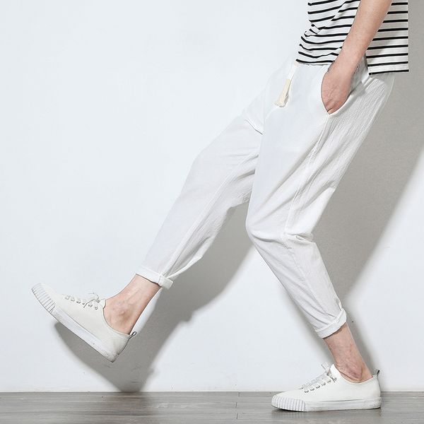 men's cotton linen harem pants casual slim elastic waist trousers sweatpants fashion solid black white streetwear plus size 5xl
men's cotton linen harem pants casual slim elastic waist trousers sweatpants fashion solid black white streetwear plus size 5xl