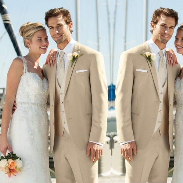 khaki beach mens wedding tuxedos notched lapel 3 pieces groom wear men two button blazer jackets suits, Black;gray
khaki beach mens wedding tuxedos notched lapel 3 pieces groom wear men two button blazer jackets suits, Black;gray