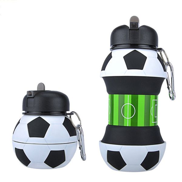 novelty football sports water bottle with straw foldable collapsible travel silicone my bottles innovating camping 550ml h1224
novelty football sports water bottle with straw foldable collapsible travel silicone my bottles innovating camping 550ml h1224