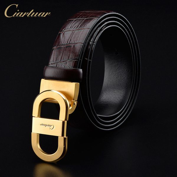 ciartuar men's genuine leather belt belts men belt for man smooth buckle solid brass buckle for men, Black;brown
ciartuar men's genuine leather belt belts men belt for man smooth buckle solid brass buckle for men, Black;brown