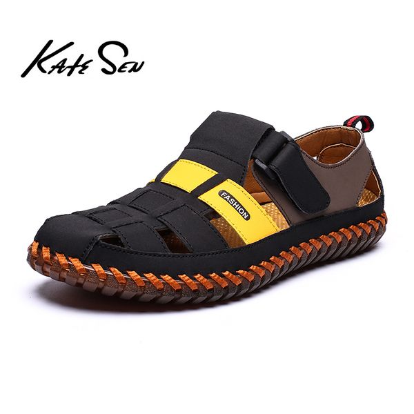 katesen 2020 new men sandals casual shoes outside breathable mens sandals summer comfortable light sandalias hombre plus size 48, Black
katesen 2020 new men sandals casual shoes outside breathable mens sandals summer comfortable light sandalias hombre plus size 48, Black