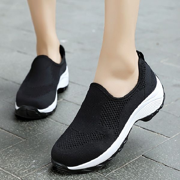 women sneakers mesh flats shoes women walking shoes soft loafers non-slip flat platform summer tenis zapatos de mujer, Black
women sneakers mesh flats shoes women walking shoes soft loafers non-slip flat platform summer tenis zapatos de mujer, Black