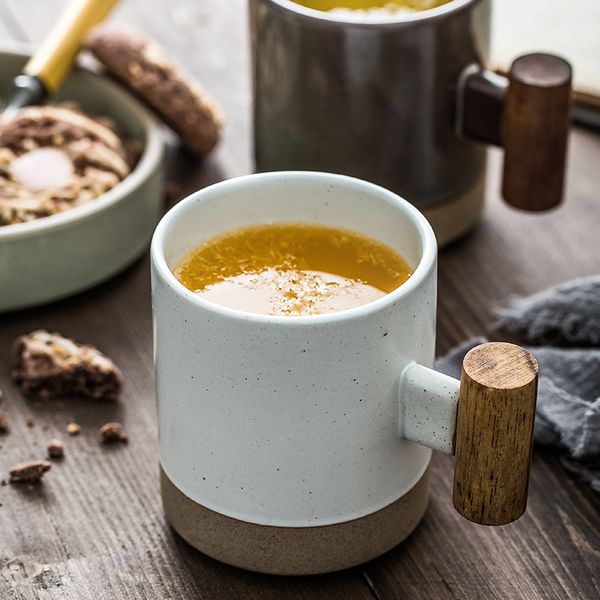 japanese style stoneware mug latte coffee mug water milk drinking couple with wooden handle
japanese style stoneware mug latte coffee mug water milk drinking couple with wooden handle