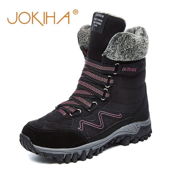 2019 winter women high cut snow boots cow suede ladies warm snow shoes female full fur plush lined long boots thick bottom boot, Black
2019 winter women high cut snow boots cow suede ladies warm snow shoes female full fur plush lined long boots thick bottom boot, Black