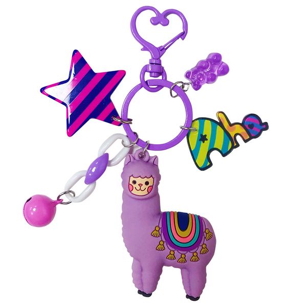 2019 three-dimensional cute alpaca keychain doll creative cartoon little sheep bag pendant jewelry small gift, Silver
2019 three-dimensional cute alpaca keychain doll creative cartoon little sheep bag pendant jewelry small gift, Silver