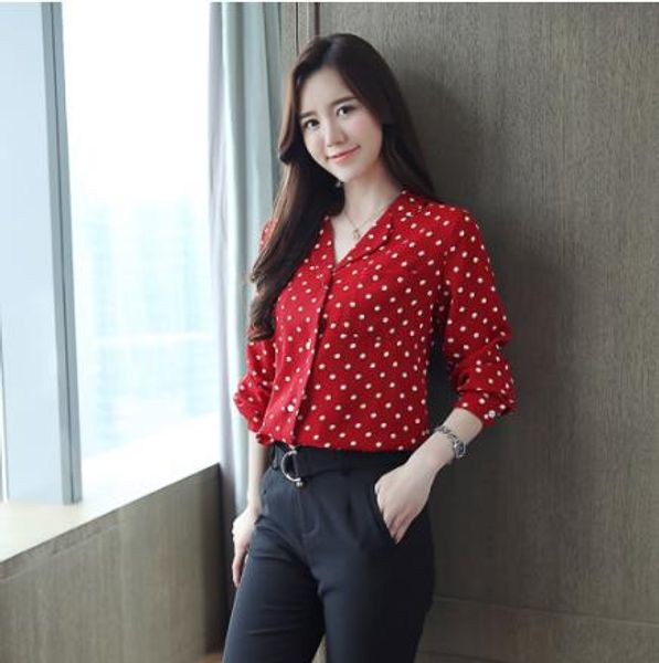 new spring summer blouses women's long sleeve shirts vintage leisure chiffon shirt bow office ladies printing lj329, White
new spring summer blouses women's long sleeve shirts vintage leisure chiffon shirt bow office ladies printing lj329, White