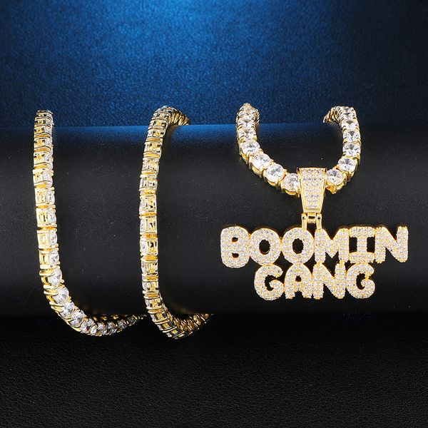 us7 bling iced out boomin gang letter pendant&neckalces micro paved cz neckalce for man hip hop jewelry, Silver
us7 bling iced out boomin gang letter pendant&neckalces micro paved cz neckalce for man hip hop jewelry, Silver