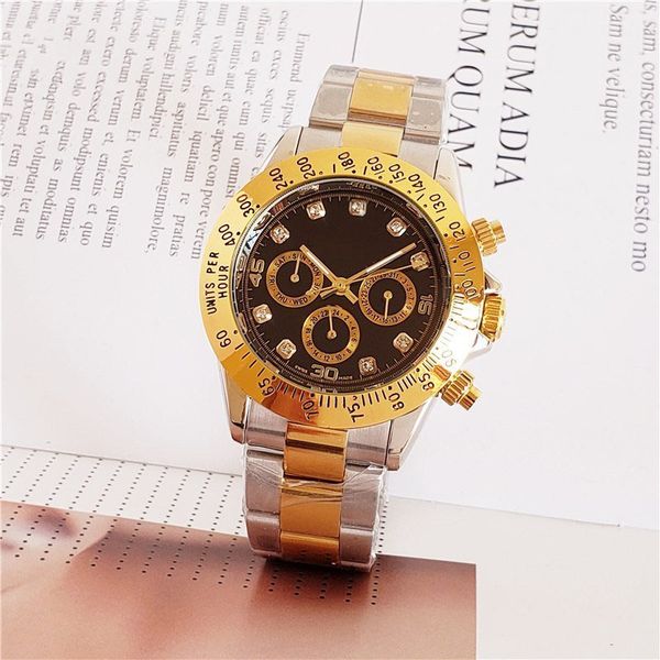 18k gold wrapped luxury mens watch 116528 40mm steel strap all dial work designer watch automatic movement mechanical gift sport wristwatch, Slivery;brown
18k gold wrapped luxury mens watch 116528 40mm steel strap all dial work designer watch automatic movement mechanical gift sport wristwatch, Slivery;brown