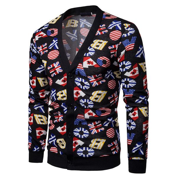 men's sweaters mens 2021 arrival spring autumn sweatercoat cardigan fashion casual slim print long sleeves sweater, White;black
men's sweaters mens 2021 arrival spring autumn sweatercoat cardigan fashion casual slim print long sleeves sweater, White;black