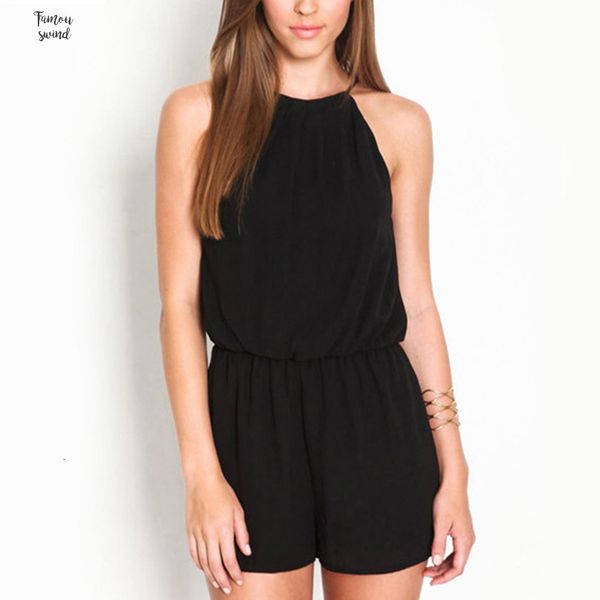 fashion women halter jumpsuits sleeveless chiffon overalls back casual pure black girls playsuit rompers keyhole summer, Black;white
fashion women halter jumpsuits sleeveless chiffon overalls back casual pure black girls playsuit rompers keyhole summer, Black;white