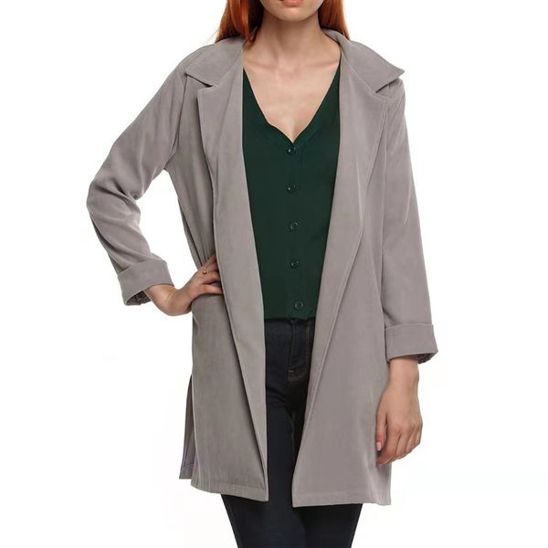 2019 new women long wool blend coat autumn winter slim fit jacket ladies mujer fashion turn-down collar solid casaco feminino, Black
2019 new women long wool blend coat autumn winter slim fit jacket ladies mujer fashion turn-down collar solid casaco feminino, Black