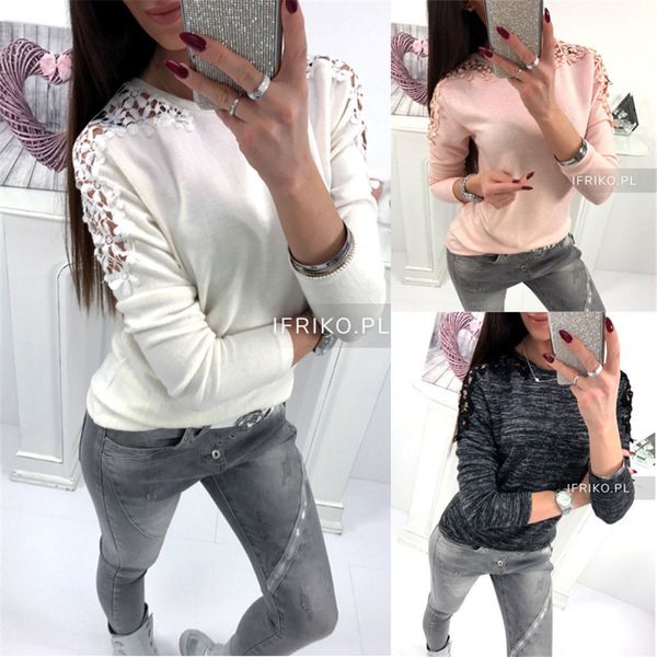2019 new style fashion women ladies loose casual long sleeve cotton solid blouse o neck hollow out, White
2019 new style fashion women ladies loose casual long sleeve cotton solid blouse o neck hollow out, White