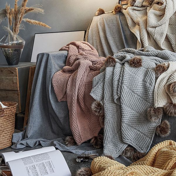drop shipping 2020 new knitted decorative throw blanket with hairball for for bed sofa office camping travel nap blankets
drop shipping 2020 new knitted decorative throw blanket with hairball for for bed sofa office camping travel nap blankets