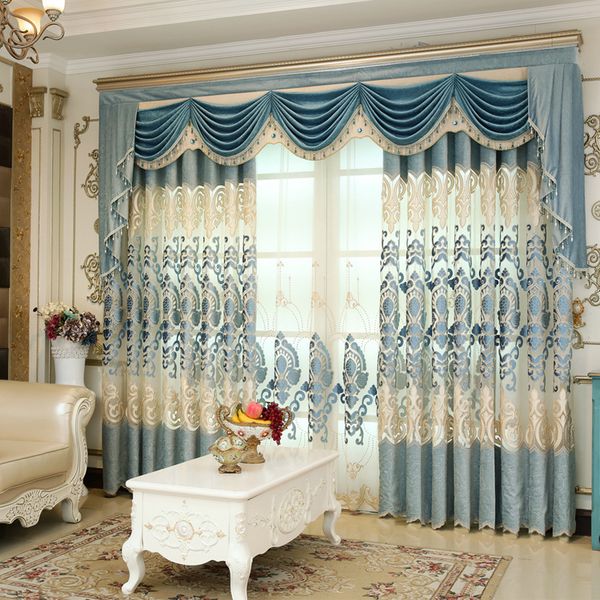 european curtains for living room luxury valance screen blinds embroidered velvet villa tulle curtains for bedroom fabric custom
european curtains for living room luxury valance screen blinds embroidered velvet villa tulle curtains for bedroom fabric custom