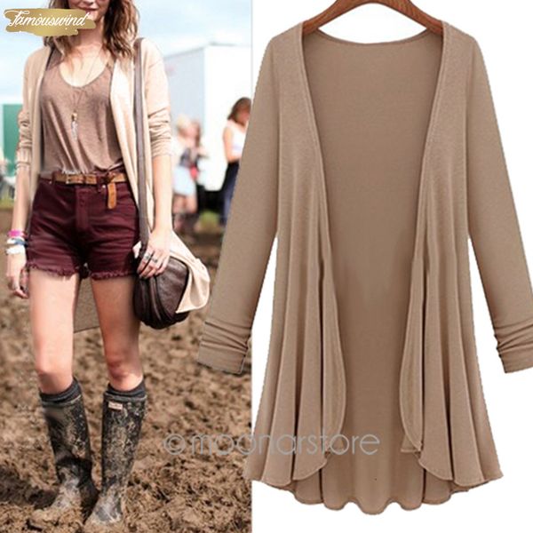 plus long coat women\x27s loose solid hem line sleeve flounce thin coats autumn plus size balza flouncing loose long coat, White
plus long coat women\x27s loose solid hem line sleeve flounce thin coats autumn plus size balza flouncing loose long coat, White