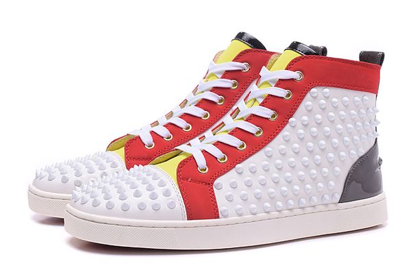 perfect suede casual flat walking shoes,fashion red bottom sneakers high spikes leather outdoor women,men party wedding shoes, Black
perfect suede casual flat walking shoes,fashion red bottom sneakers high spikes leather outdoor women,men party wedding shoes, Black