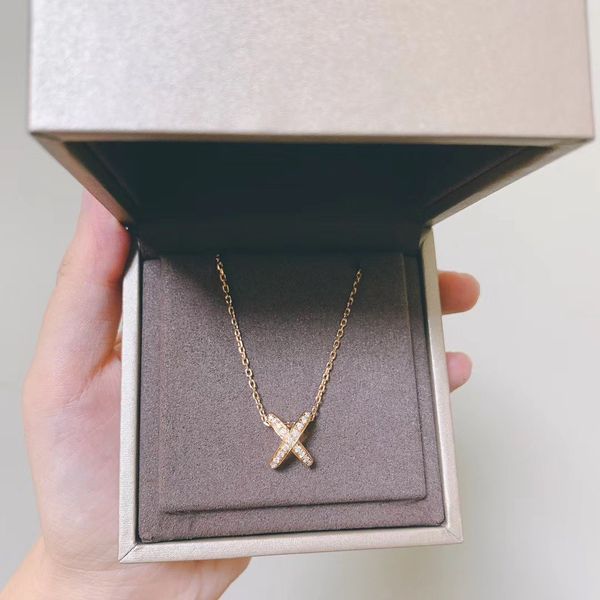 woman necklace s925 silver cross necklace diamond women liens love gift ing