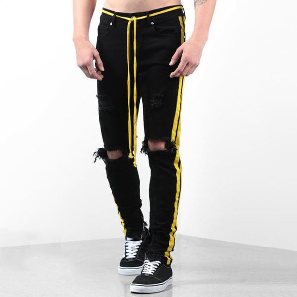 mens designer jeans mens distressed zipper skinny jeans fashion men hip hop pants mens designer hole high qualiy denim pants 3 colors, Blue
mens designer jeans mens distressed zipper skinny jeans fashion men hip hop pants mens designer hole high qualiy denim pants 3 colors, Blue