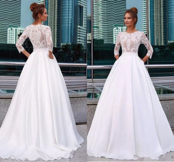 элегантные белые принцесса свадебные платья jewel neck 3/4 рукава кружева аппликации кантри свадебные платья карман атлас vestido де novia, White
элегантные белые принцесса свадебные платья jewel neck 3/4 рукава кружева аппликации кантри свадебные платья карман атлас vestido де novia, White