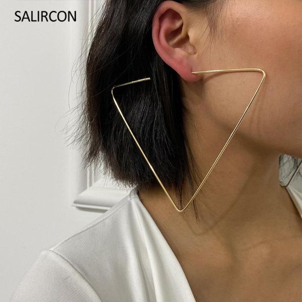salircon new geometric triangle drop earrings for women statement gold silver color thin big earring brincos personality jewelry
salircon new geometric triangle drop earrings for women statement gold silver color thin big earring brincos personality jewelry