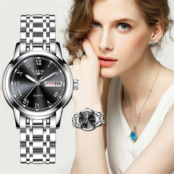 women watches ladies fashion watch 2019 reloj de mujer diamond quartz gold wrist watch gift woman, Slivery;brown
women watches ladies fashion watch 2019 reloj de mujer diamond quartz gold wrist watch gift woman, Slivery;brown