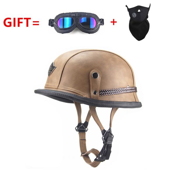 new motorcycle helmet open face half leather retro motocross helmets moto dot helm vintage motocicleta motorbike drop
new motorcycle helmet open face half leather retro motocross helmets moto dot helm vintage motocicleta motorbike drop