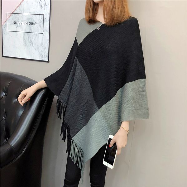 casual warm batwing long sleeve tassel contrast long knitted pullovers cardigans ladies spring winter women shawl style sweater, Black
casual warm batwing long sleeve tassel contrast long knitted pullovers cardigans ladies spring winter women shawl style sweater, Black