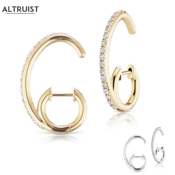 altruist 925 sterling silver espionne earring circle huggies loop open circle double hoops women fashion crystal cz jewelry, Golden;silver
altruist 925 sterling silver espionne earring circle huggies loop open circle double hoops women fashion crystal cz jewelry, Golden;silver