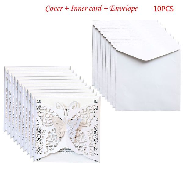 10pcs/set laser cut butterfly invitations cards cover kits for wedding bridal shower birthday anniversary party supplies d08d
10pcs/set laser cut butterfly invitations cards cover kits for wedding bridal shower birthday anniversary party supplies d08d