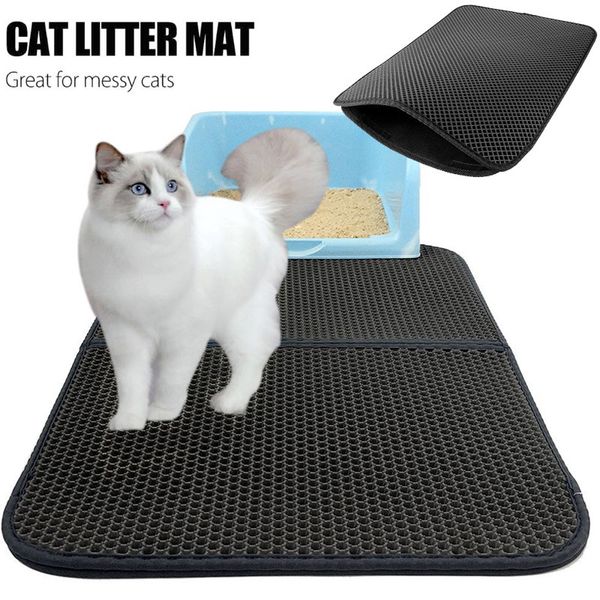 creative cat litter pad cats litter trapper cat mat black/grey eva feeding mats double layer protect floor rug
creative cat litter pad cats litter trapper cat mat black/grey eva feeding mats double layer protect floor rug