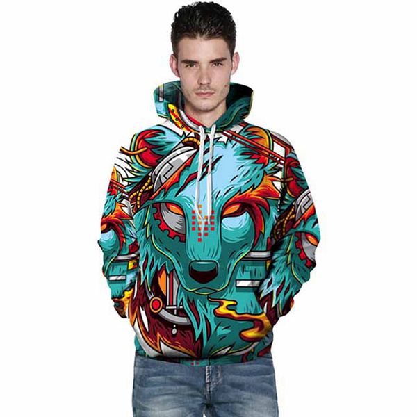 is a stylish sportswear outfit the streetwear out jacket hooded men the animal wolf print 3d hoodie, Black
is a stylish sportswear outfit the streetwear out jacket hooded men the animal wolf print 3d hoodie, Black