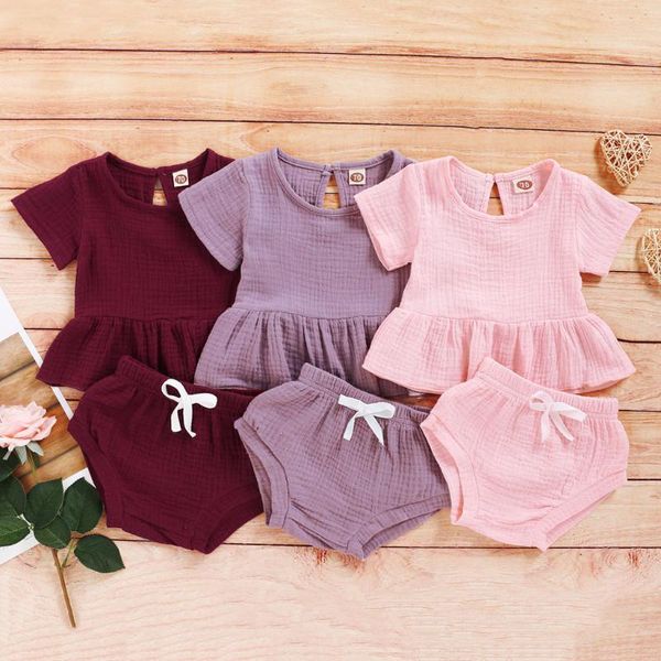 infant baby girls summer clothes outfits solid short sleeve ruffle t shirt bowknot shorts set newborn toddler outfits 2020, White
infant baby girls summer clothes outfits solid short sleeve ruffle t shirt bowknot shorts set newborn toddler outfits 2020, White