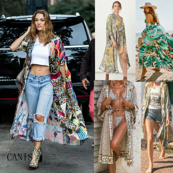 2020 fashion women beach flower print bandage kimono blouse coat boho beachwear bikini cover up long cardigans clothes
2020 fashion women beach flower print bandage kimono blouse coat boho beachwear bikini cover up long cardigans clothes