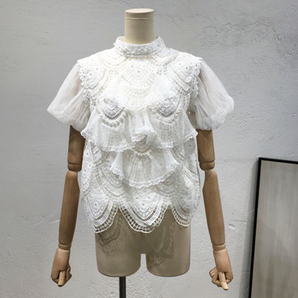 white lace tees for women work casual vintage fashion party elegant short sleeve knits
white lace tees for women work casual vintage fashion party elegant short sleeve knits