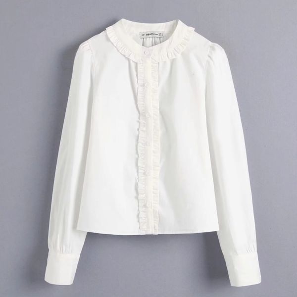 women o neck agaric lace white blouses shirts women long sleeve pleated ruffles smock blusas chic femininas chemise ls6011
women o neck agaric lace white blouses shirts women long sleeve pleated ruffles smock blusas chic femininas chemise ls6011